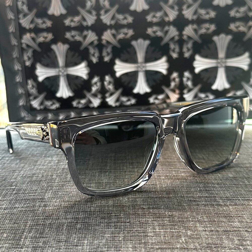 Chrome Hearts Bluish Grey Sunglasses